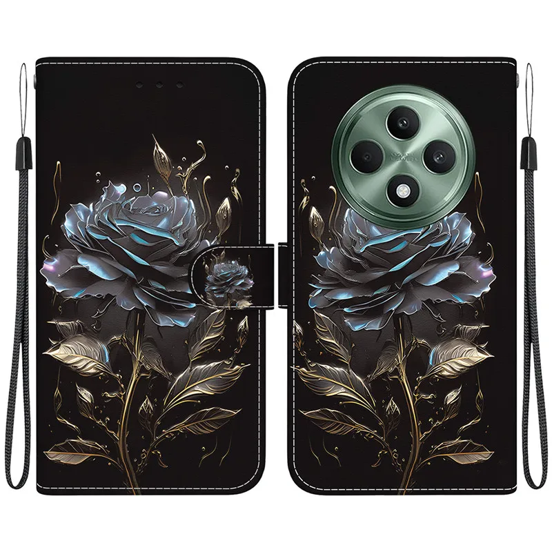 Wallet Card Stand Magnetic Flip Case For OPPO Reno12 F 5G FS Reno 12 Pro 12F Reno12F S Coque Etui Leather Phone Cover Funda Capa