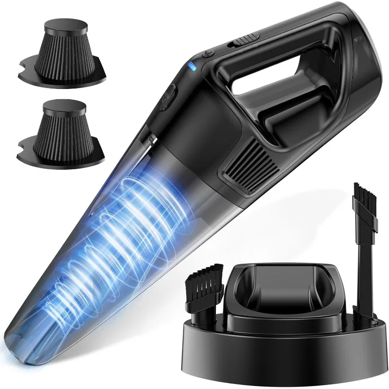 

Vacuum Cordless: with 16KPa Ultra-Strong Suction, Portable & Lightweight with Fast Charging Dock, LED Light, 0.8L Super