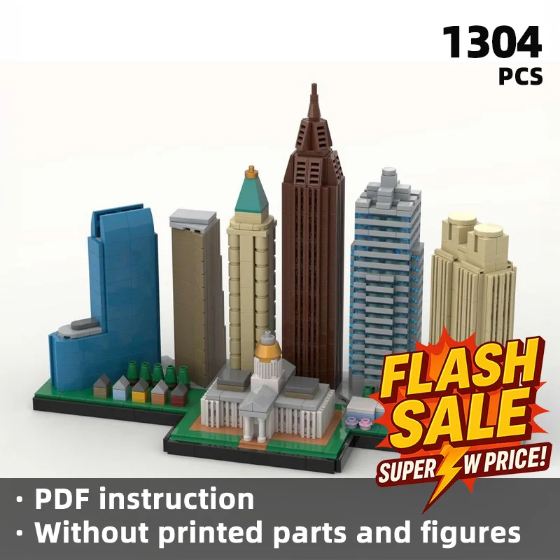 

Miniature Urban Construction Journey – Urban Building Complex Building blocks, Urban landscape building blocks