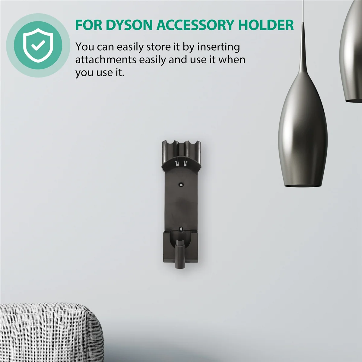 เครื่องดูดฝุ่น Docking Station สําหรับ Dyson V7 V8 อุปกรณ์เสริมติดผนังไร้สาย Charger Bracket