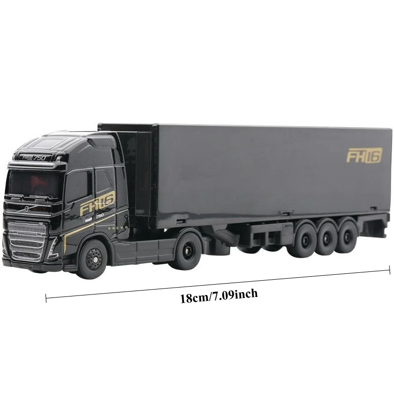 Modèle de camion en alliage Maisto Volvo FH16, réaliste, transporteur de conteneurs, jouet de voiture à petite échelle, collection, cadeau pour garçons