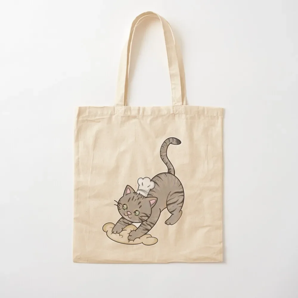 

Cute Tabby Cat Baker - Making Biscuits Tote Bag great bag canvas cloth woman