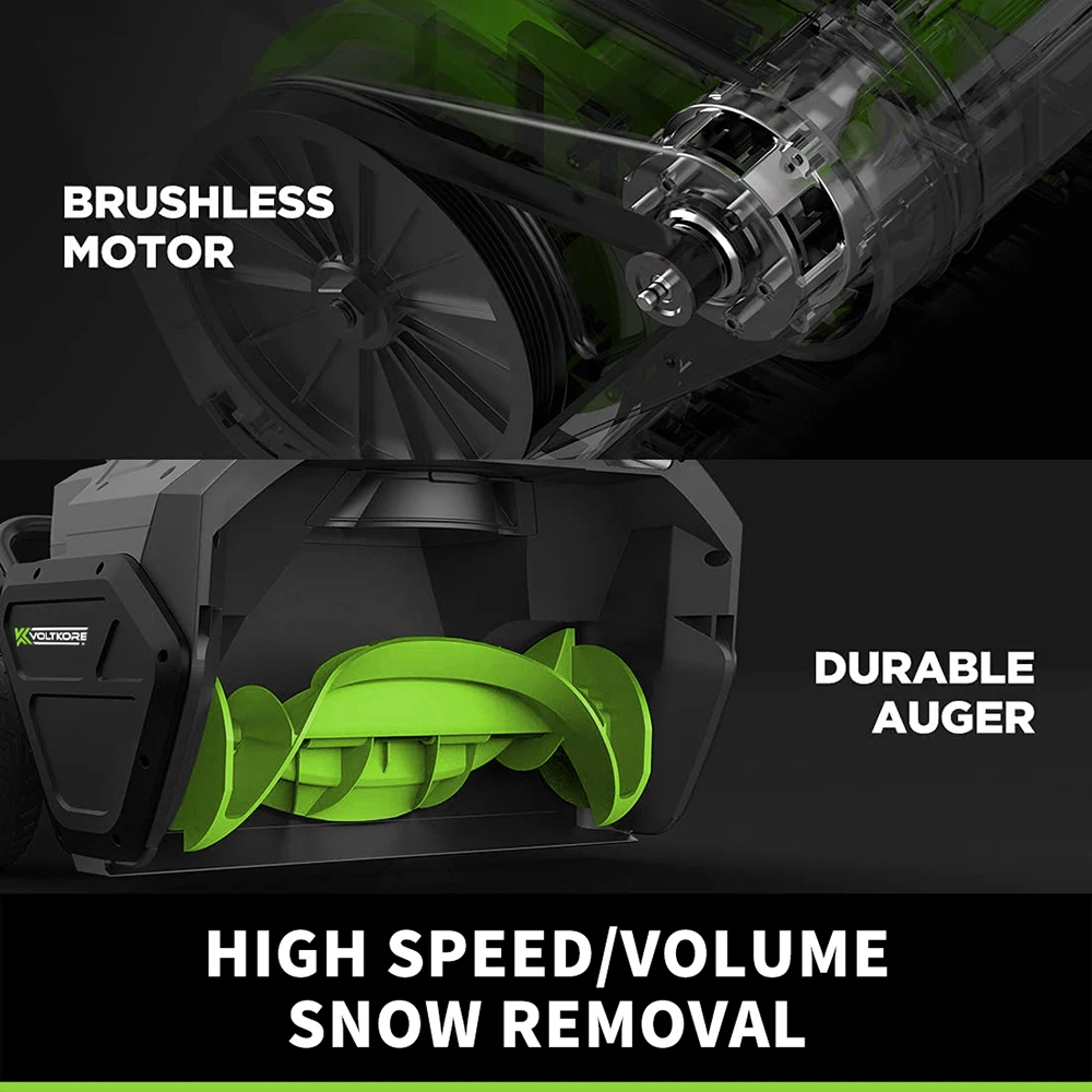 20V Cordless Snow Blower Machine Professional Lithium Electric Snow Thrower