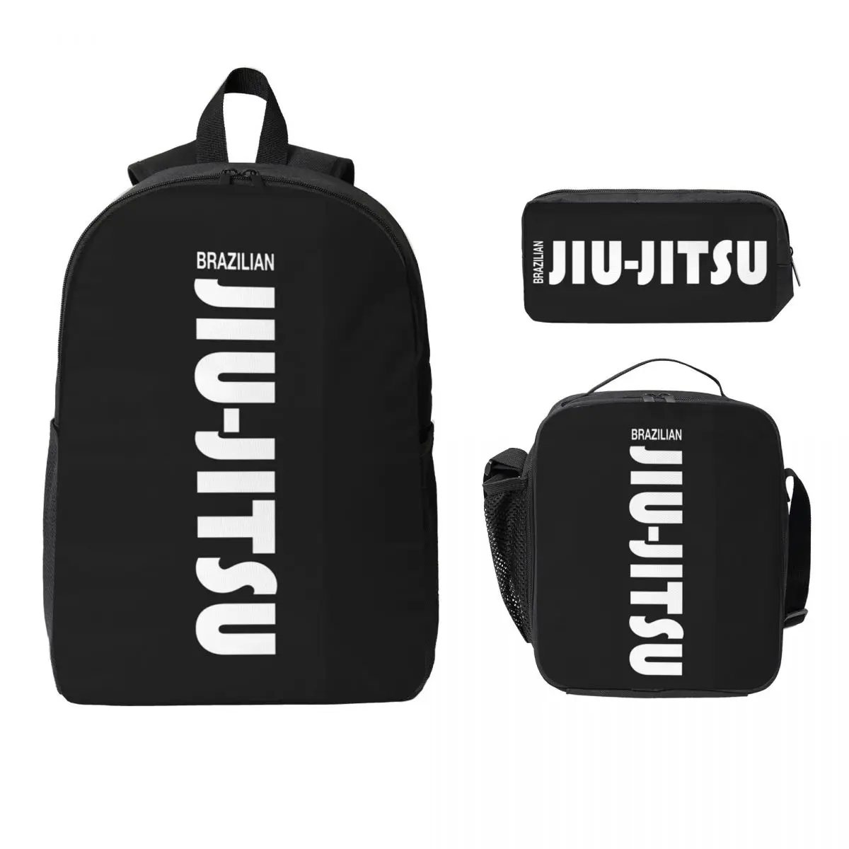

Brazilian Jiu Jitsu (BJJ) Backpack Student Boy Girl BookBag School Bag Laptop Shoulder Bags 3ps Insulated Lunch Bag Pencil Case