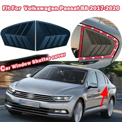 2pcs Car Rear window louvers For Volkswagen Passat b8 2019 2020 2021 2022 Blinds Side Tuyere Louvers Hatchback Style Accesso