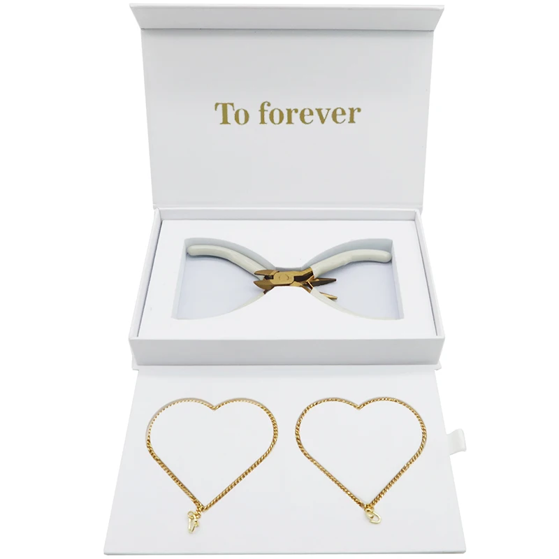 مجموعة الأساور الدائمة - مجموعة صنع الأساور المصنوعة من الفولاذ المقاوم للصدأ 316 للأزواج هدية للذكرى السنوية ومجوهرات عيد الحب #2