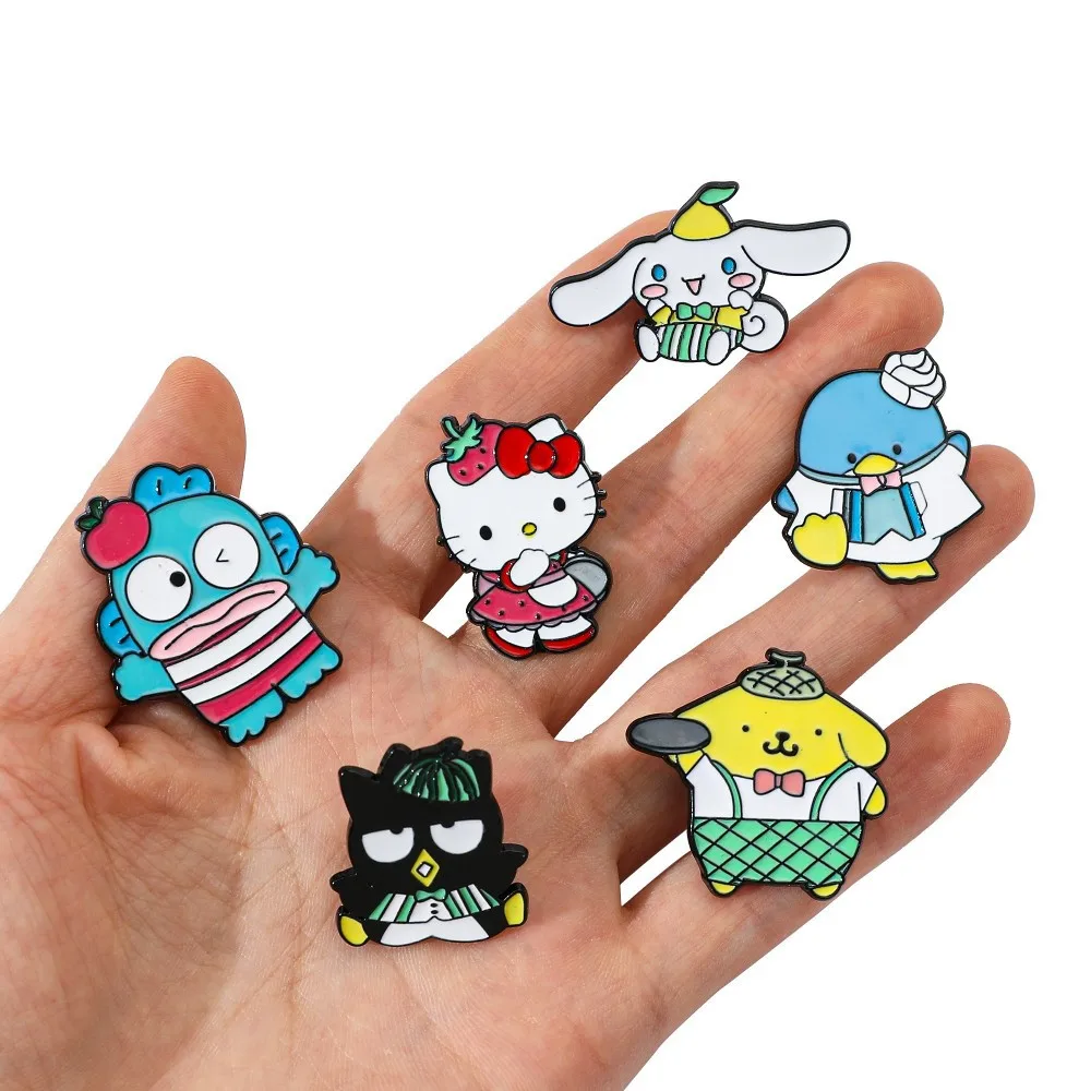 دبابيس صغيرة جديدة، شارات نمط الرسوم المتحركة اللطيفة، حقيبة أقلام الملابس، دبابيس الإكسسوارات