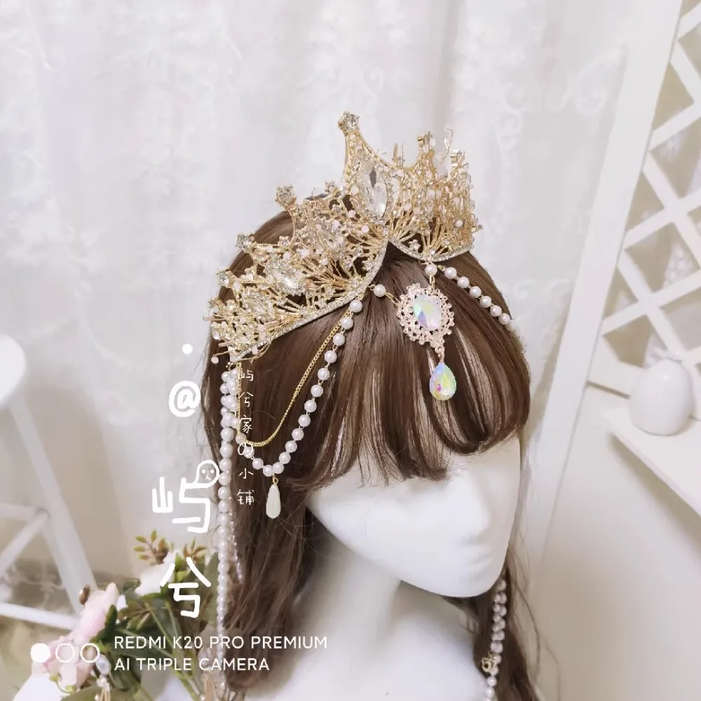 

Original Handmade Lolita Crown Lolita Tiara Gorgeous Tiara Accessories Hair Accessories Bride Beautiful Tiara Hair Bands
