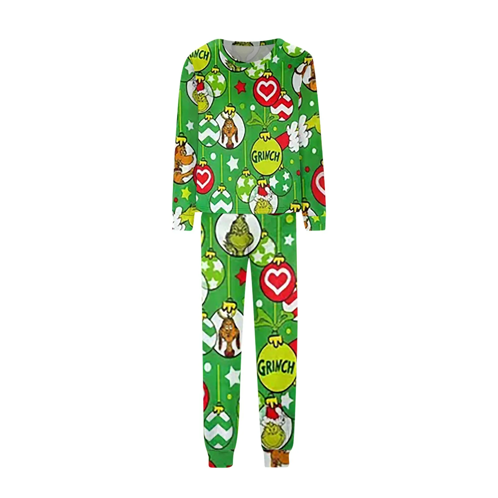 2024 Christmas Popular Family Matching Sets Pajamas, Loungewear Outfits,Family Matching Long Sleeve Tops+Pants Set