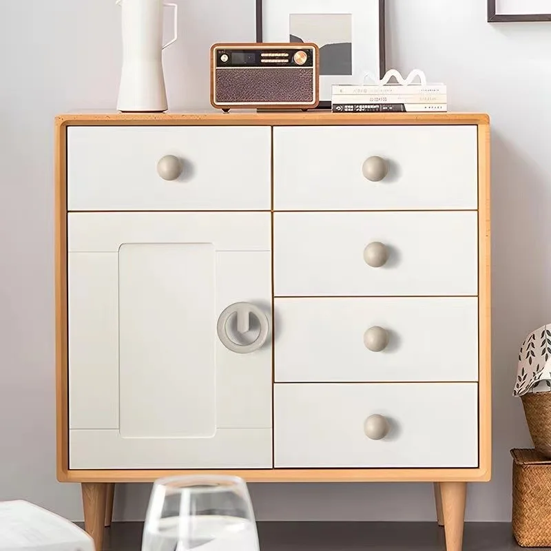 Tiradores de gabinete para niños estilo crema más sencillos, tiradores de aleación de Zinc sin bordes afilados, bonitos y coloridos perillas de cajón para armario de niños