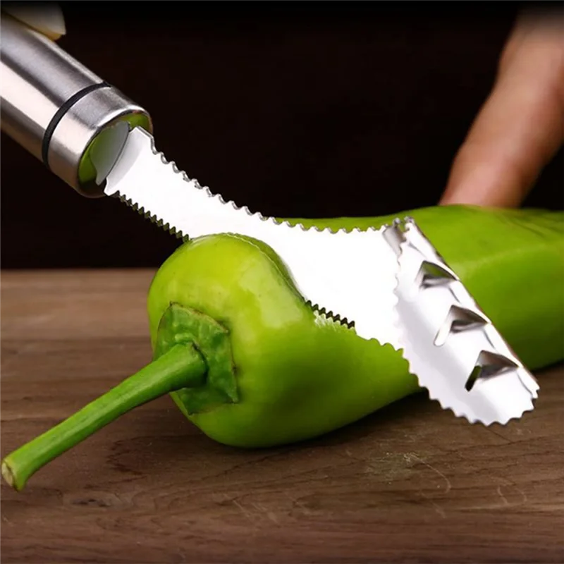 Corer de pimienta de alta calidad, cocina, pimienta verde, semillas y pimienta con núcleo, Corer de melón amargo para el hogar, utensilio de cocina, Corer de pimienta
