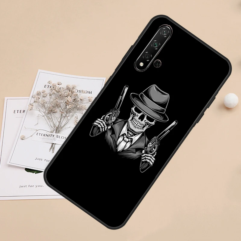 Death Skull Bones Clown Circus For Huawei Nova Y60 Y70 Y90 Y61 Y91 Nova 11 Pro 9 10 SE 5T 11i 8i 3i P20 P30 P40 Lite Case