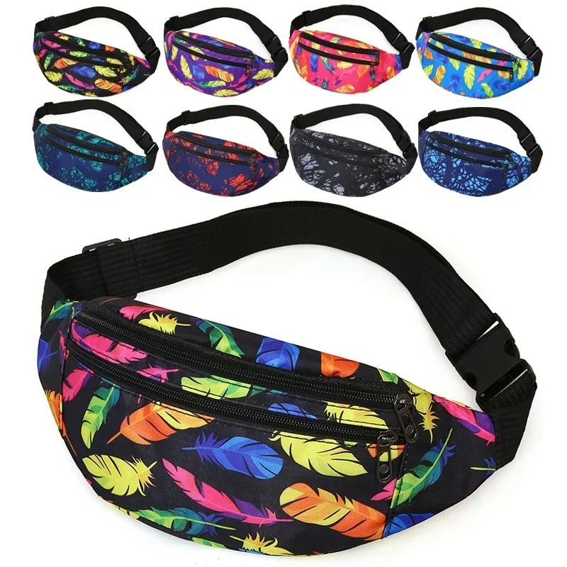 Nowa damska holograficzna torba na talię Sport Run Fanny Pack Men Crossbody Fashion Chest Bag Phone Purse Multifunction Belt Bag Bum