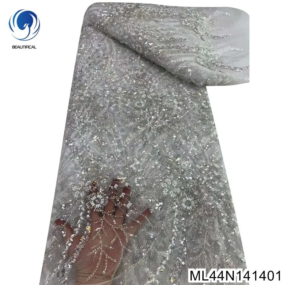 

Evening Gown Woman , 2024 New High-end Sequins Elegant Temperament, French Heavy Beaded Lace Fabric, ML44N1414