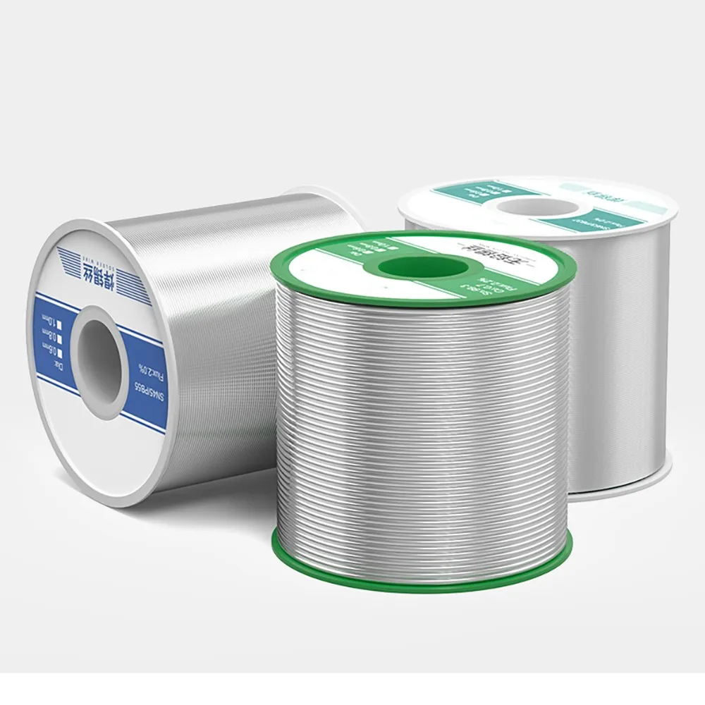 سلك لحام عالي النقاء بنسبة 63% يحتوي على سلك قصدير من الصنوبري الأساسي، لحام منزلي غير نظيف وصديق للبيئة