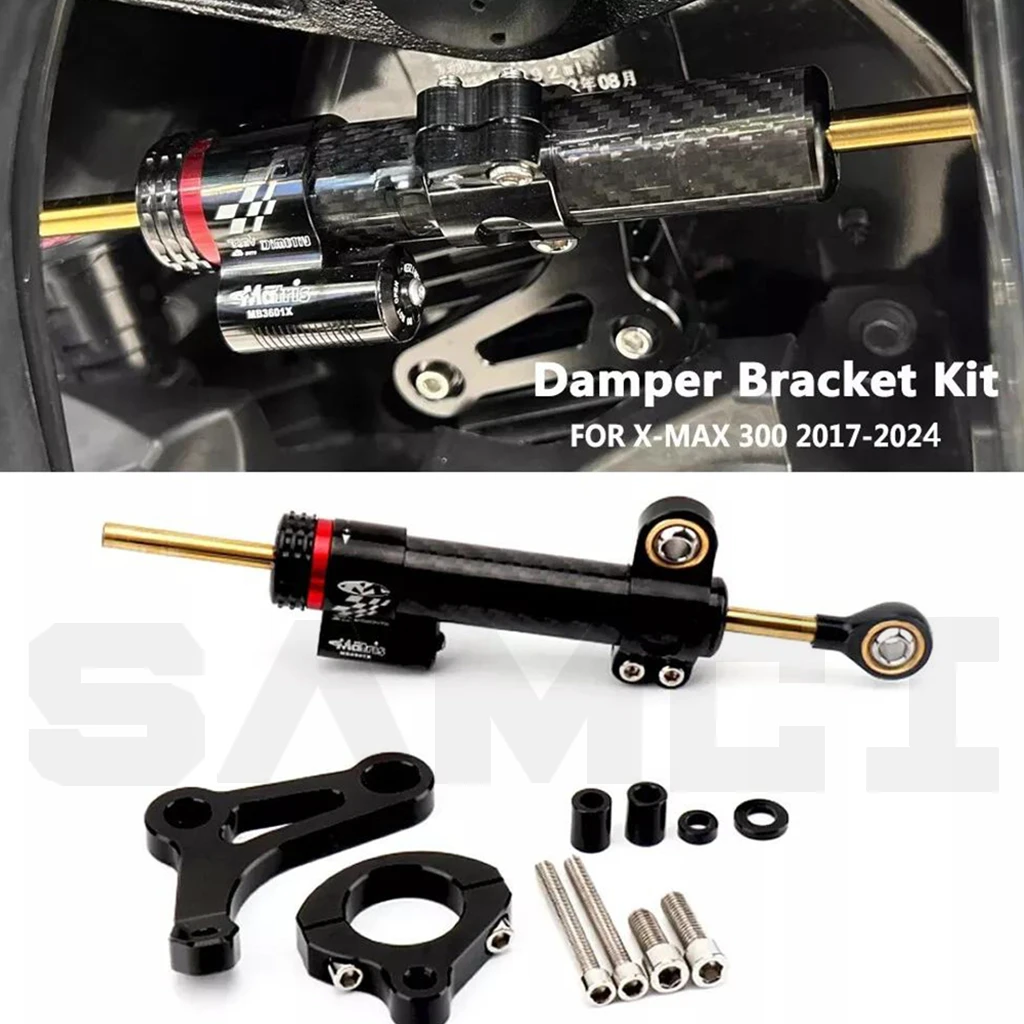 

Комплект кронштейнов стабилизатора рулевого управления мотоцикла, монтажные аксессуары для YAMAHA XMAX 300 Xmax 300 2017-2024 2023