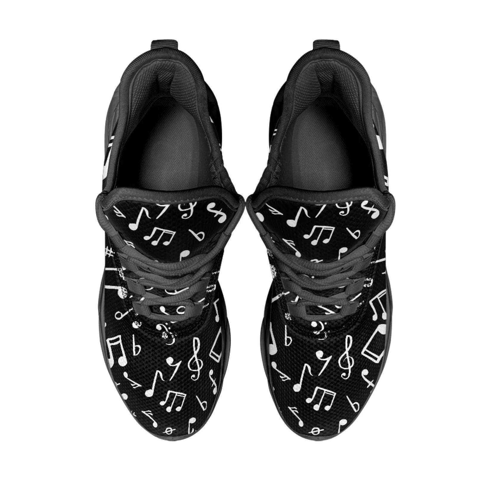 PENSTROLL Musical Note Design Men's Running Shoes Fashion Sneakers for Students Casual Mesh Running Shoes