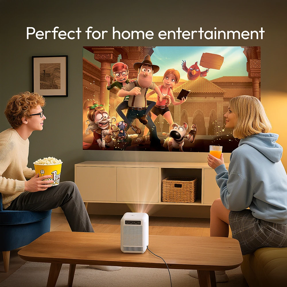 Портативный проектор BYINTEK U4, 4k, проектор для домашнего кинотеатра, Android 9,0, Wi-Fi, Full HD, 1080P,проектор для дома,мини проектор