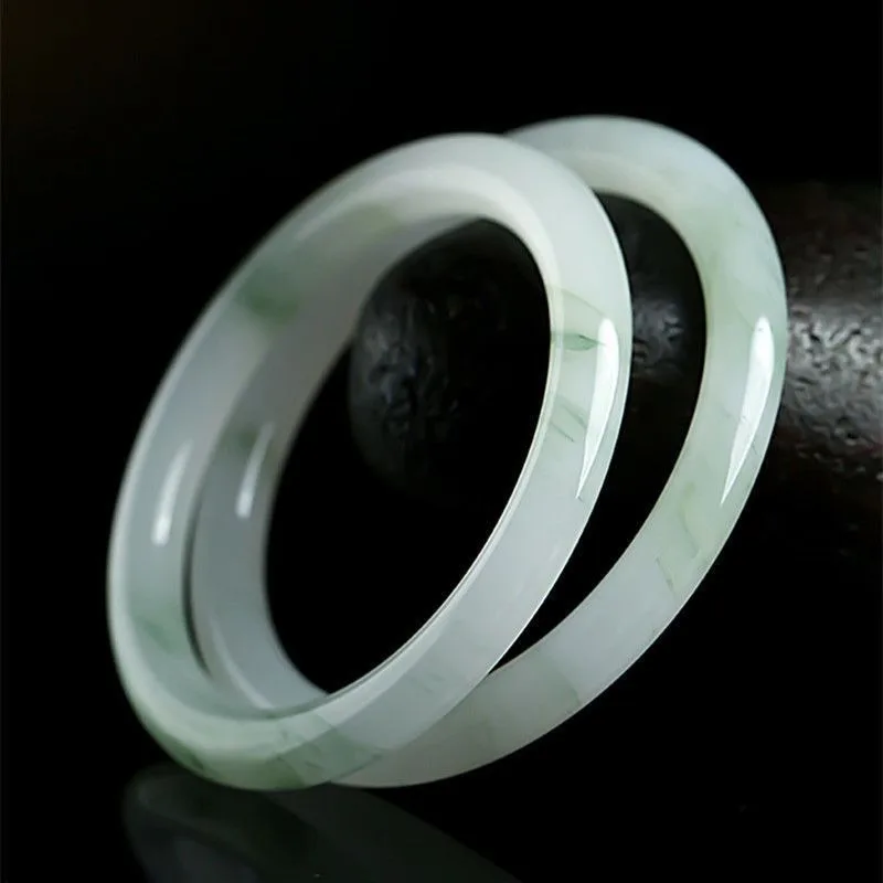 

Natural Tianshan Cuiyuan Bar Bracelet Quartzite Jade Bracelet