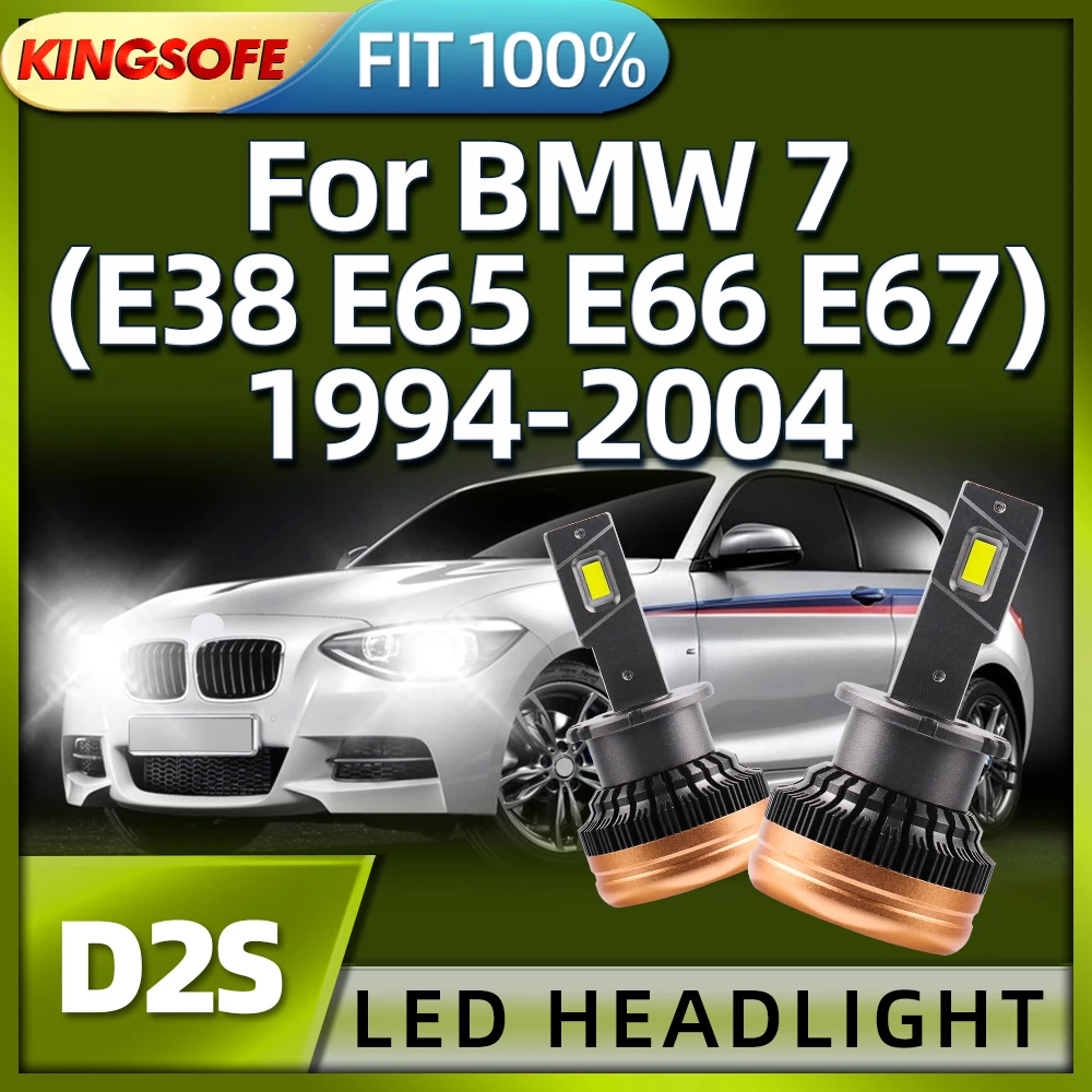 

6000K Led Bulbs D2S Car Headlights 30000LM High Brightness For BMW 7 E38 E65 E66 E67 1994 97 1998 1999 2000 2001 2002 2003 2004