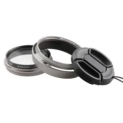 4In1 For Fujifilm Fuji FinePix X100 X100S X100T X100F X100V X70 Camera Lens Adapter + Lens Hood + 49mm UV Filter + Lens Cap