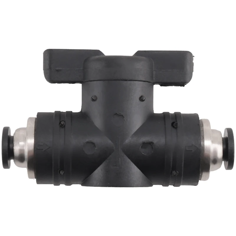 4Mm Push Connect Valve Ball Valve 4Mm Air Flow Control Valve Quick Connect Valve Tube Fittings 3 Pack Easy Install