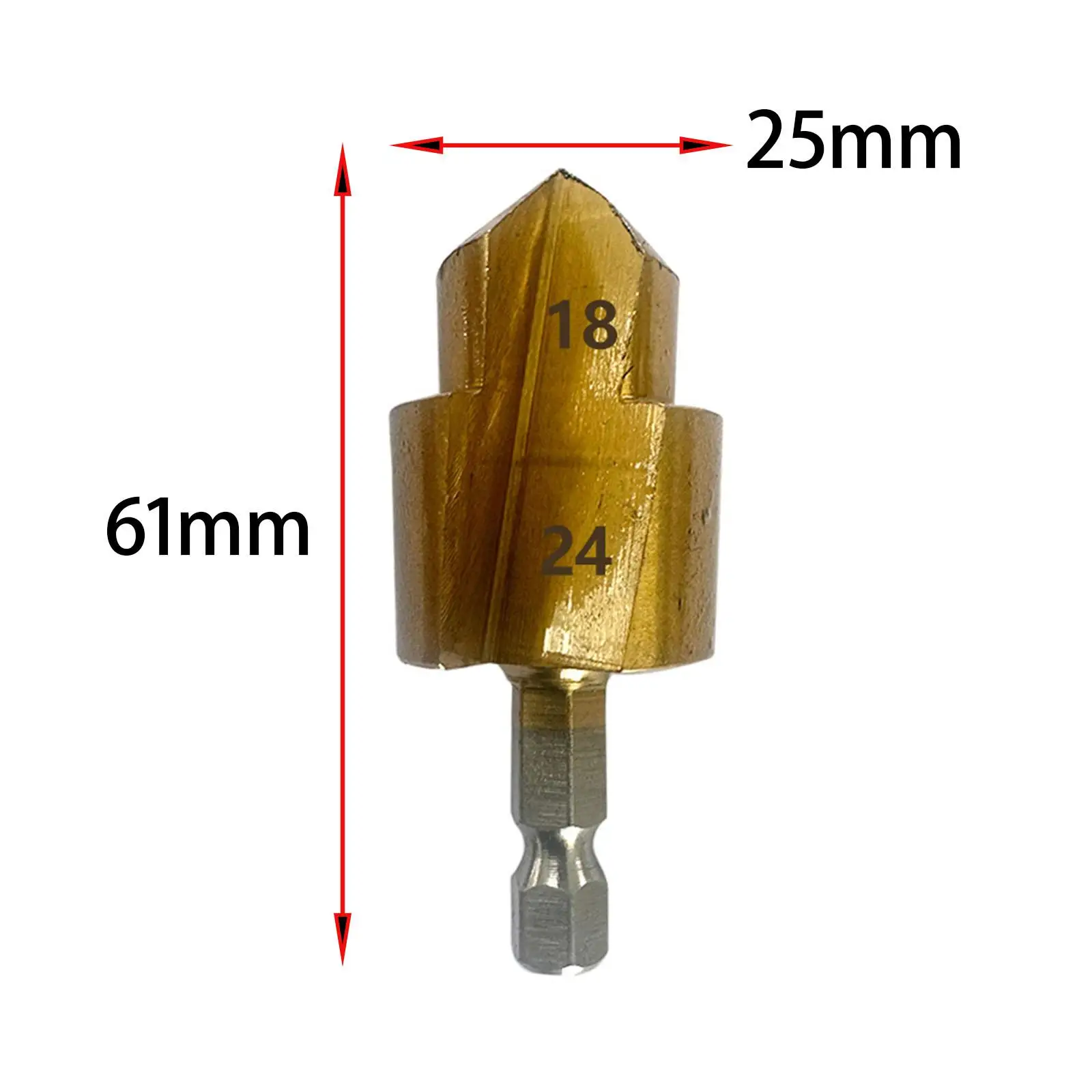 Ppr Lifting Stepped Drill Bit Sturdy Practical Accessories Easy to Install for Water Pipe Repair Multifunctional Plumbing Toos