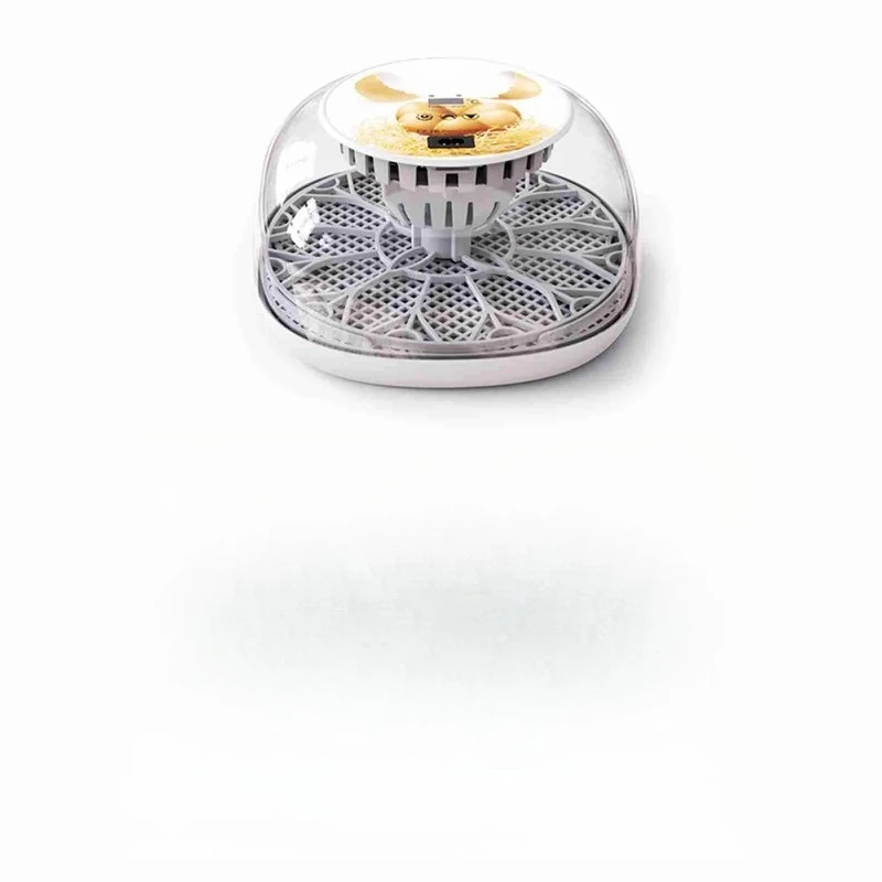 Egg Incubator for Hatching with Automatic Egg Turning Led Egg Test Lamp Clear Lid Easy to Wash 12 Eggs Poultry Hatcher Farm Bird