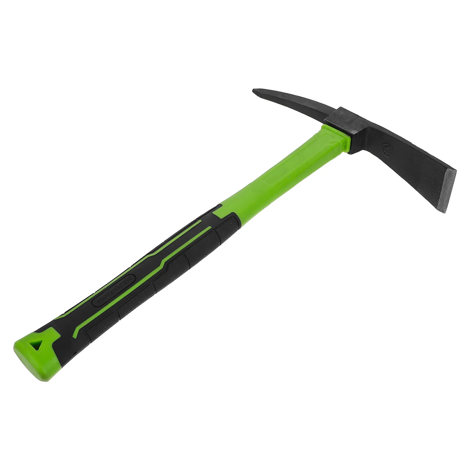 High Hardness Manganese Steel Pickaxe Dual-Ended Garden Mattock Small Pick Hoe for Digging Rock Breaking Stump Removal Trail