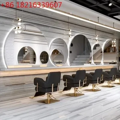 Special wall-mounted semicircular hair  with lamp perm, dye and cut hair