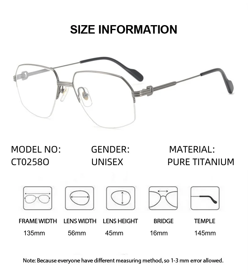 ELECCION  Prescription Lenses Presbyopia Myopia  Reading Glasses Titanium Women Men Flexible Optical Eyewear Multifocal