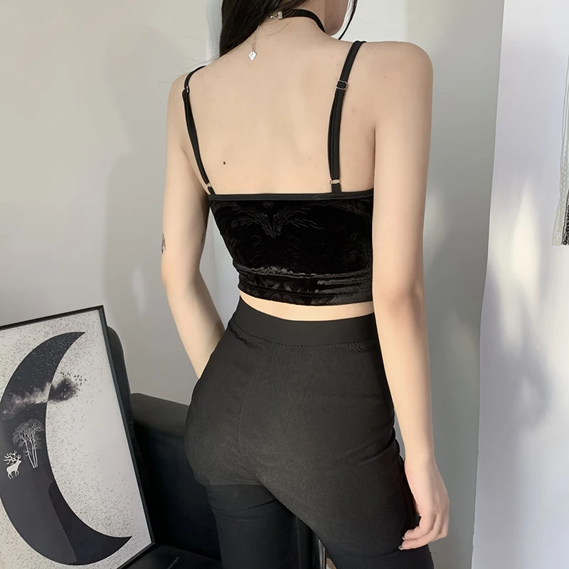 Black Women Crop Tops 2023 New SummerSleeveless Sexy Corset Top Y2K Casual SweetHigh Street 9Os E Girl Tank Top Women Clothing