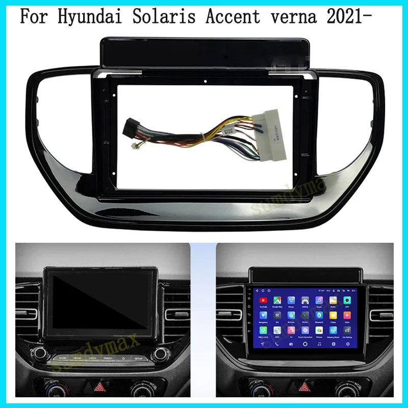 

9inch big screen 2 Din android Car Radio Fascia Frame For HYUNDAI VERNA 2020-2021 car radio frame panel
