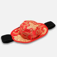 Bolsa de moxibustión con bordado rojo, quemador de Moxa, terapia de calentamiento de acupuntura, útero cálido, medicina china, pistola de masaje, masajeador corporal