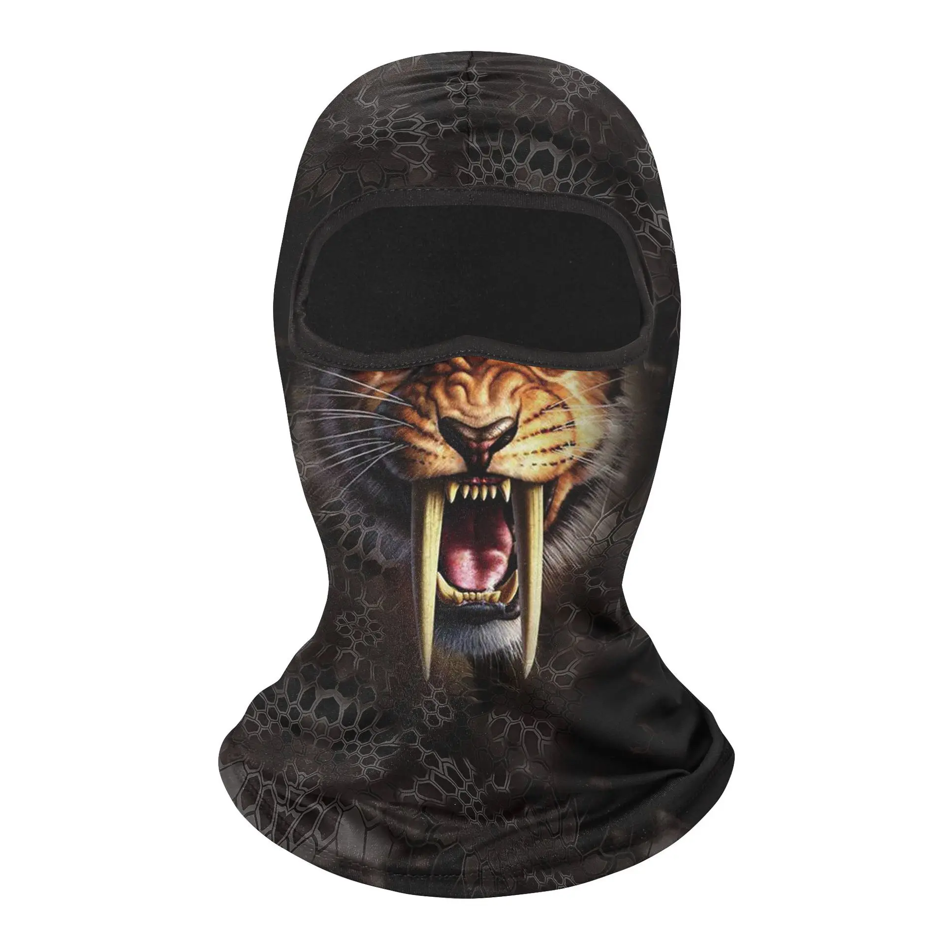 Impressão 3d ciclismo máscara de veneno protetor solar pescoço gaiter crânio braga cuello hombre rosto escudo caça acampamento balaclava