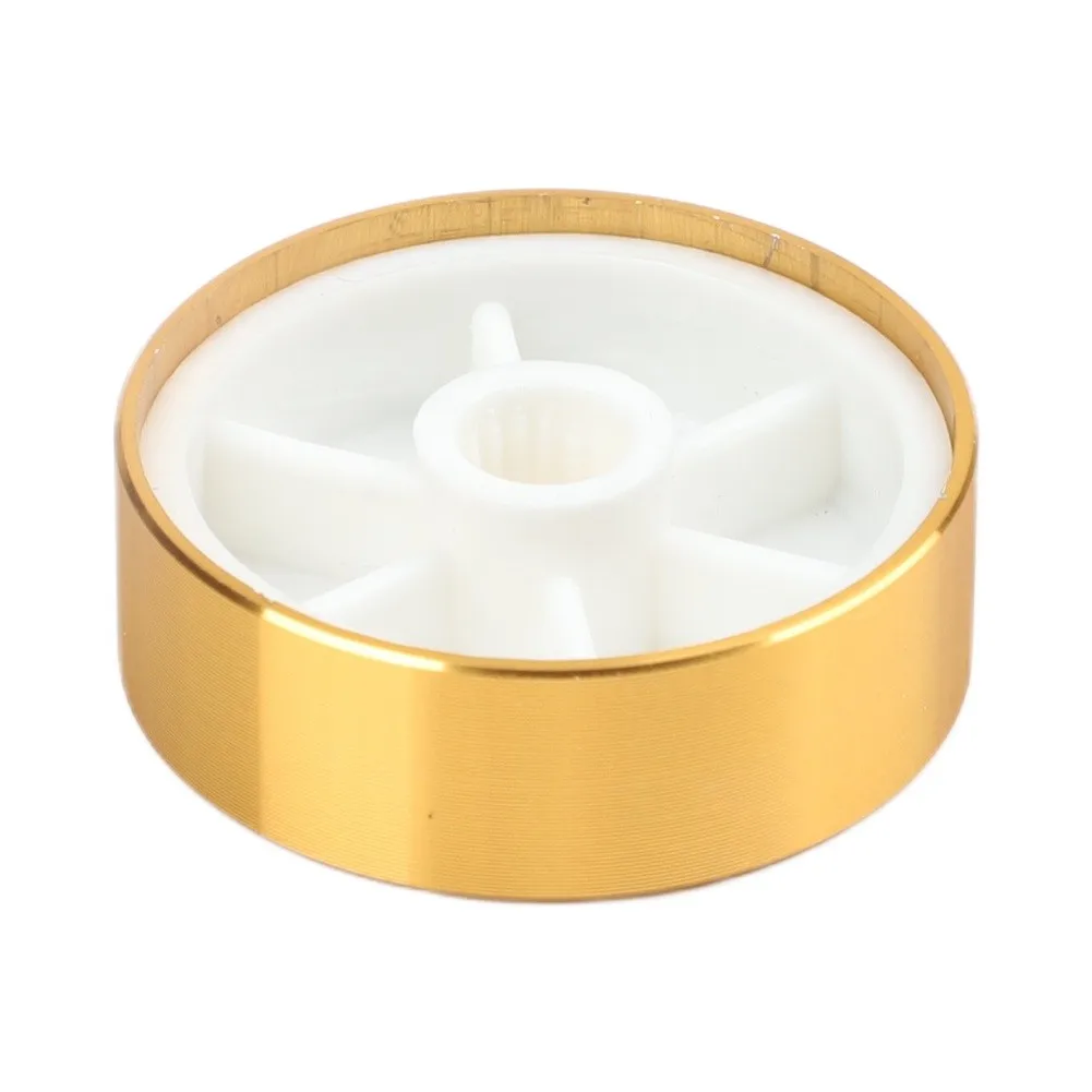 Plastic 30mm Diameter Rotary Knob For 6mm Knurled Shaft Potentiometer Volume Control Switch Black Round Panel Accessory