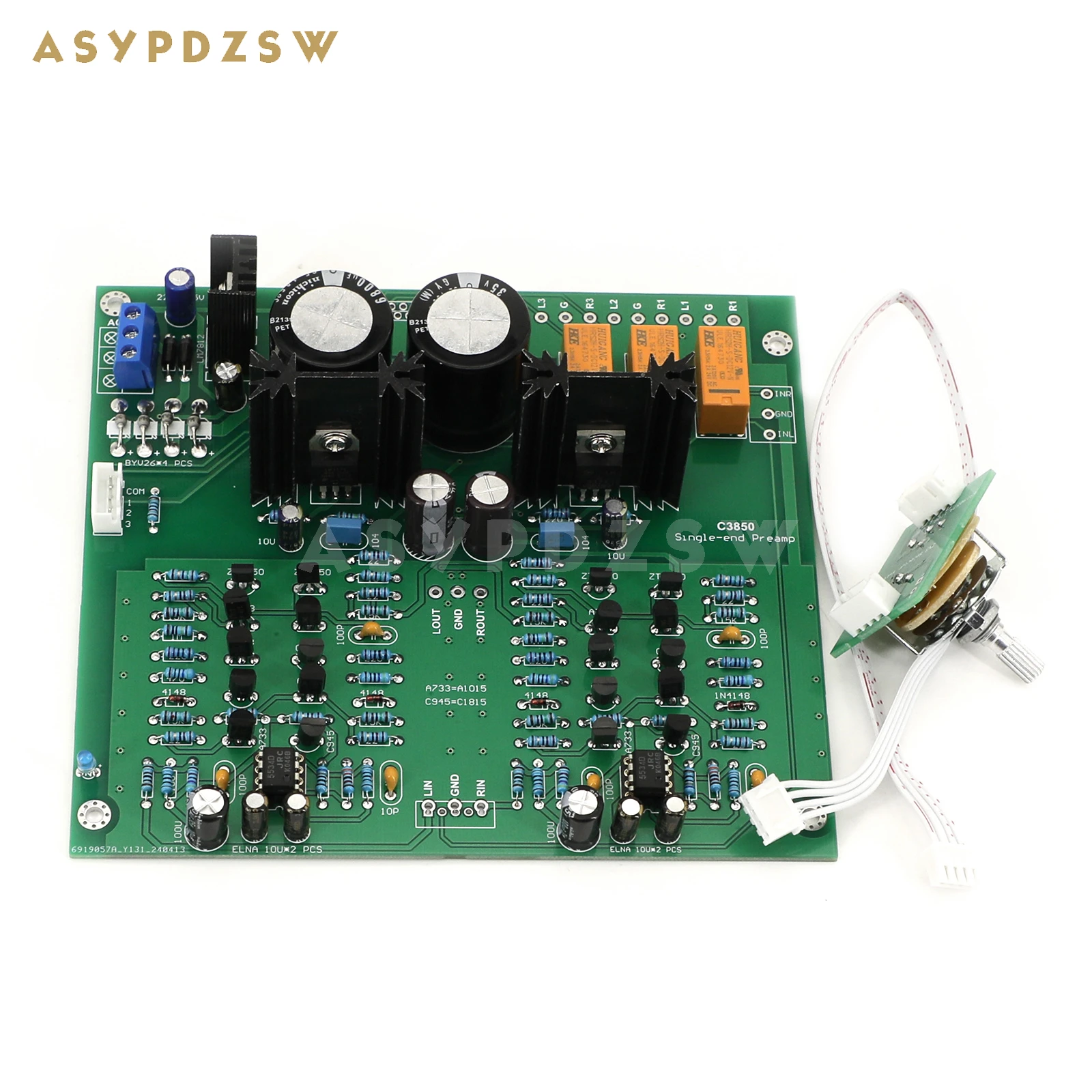 

HIFI C3850 Single-ended Preamplifier DIY Kit/Finished board Base on Accuphase circuit With 3 Way signal input