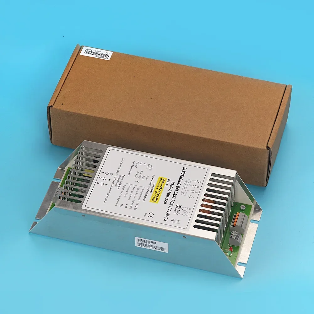 Modelo de reator eletrônico UVC 2025 PH9-2100-320 425mA 200-320W lâmpada UV ultravioleta