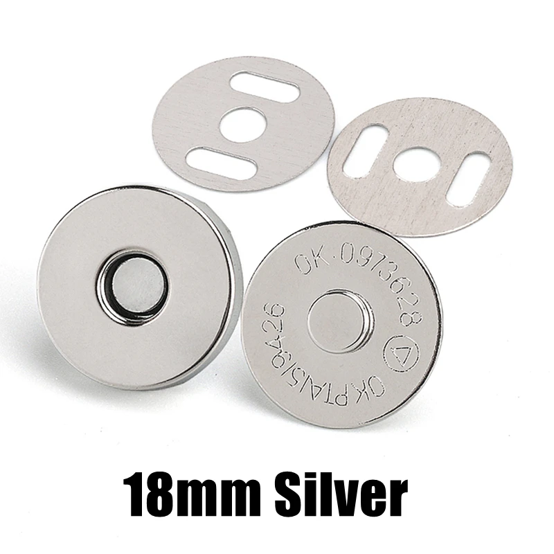 Magnetic Snap Fasteners Clasps Buttons Handbag Purse Wallet Craft