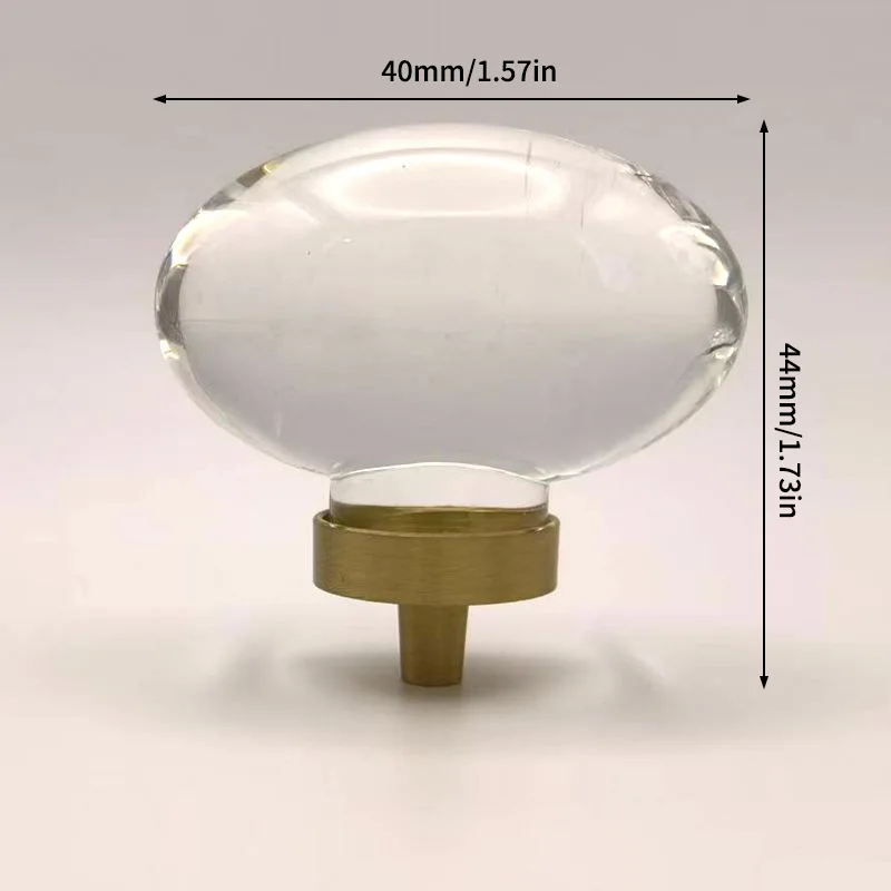 Crystal pigeon egg single-hole drawer handle for cabinet decoration box, shoe cabinet. All can be used and installed.