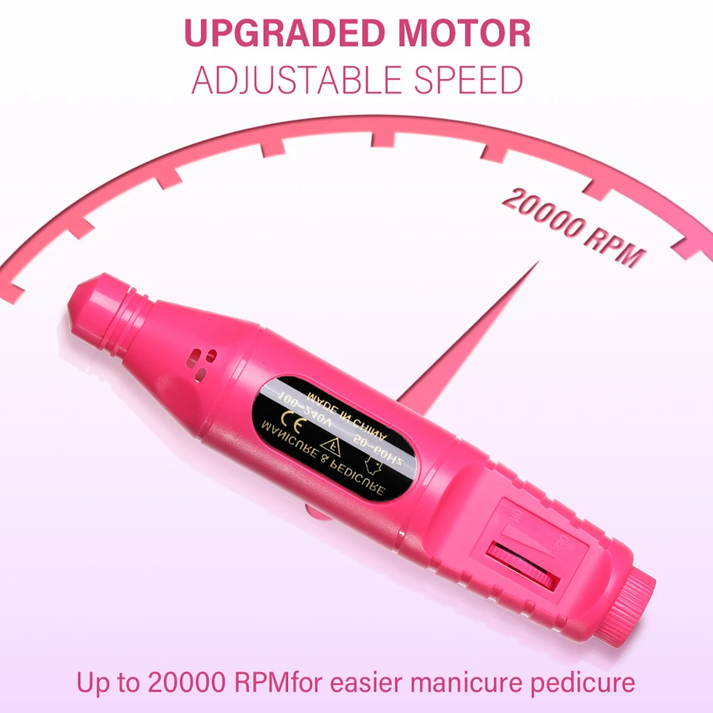 6 In 1 Electric Nail Drills Kit Remove Polisher Manicure Portable Nail File Nail Drill Equipment Pen Tools Machine