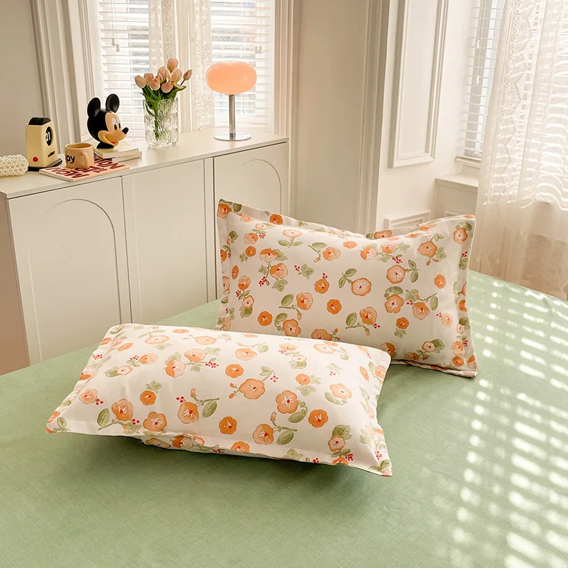 Immagine 3: Set biancheria da letto spazzolato addensato, set da 4 pezzi con copripiumino in cotone, federa e lenzuolo, adatto per l'autunno a