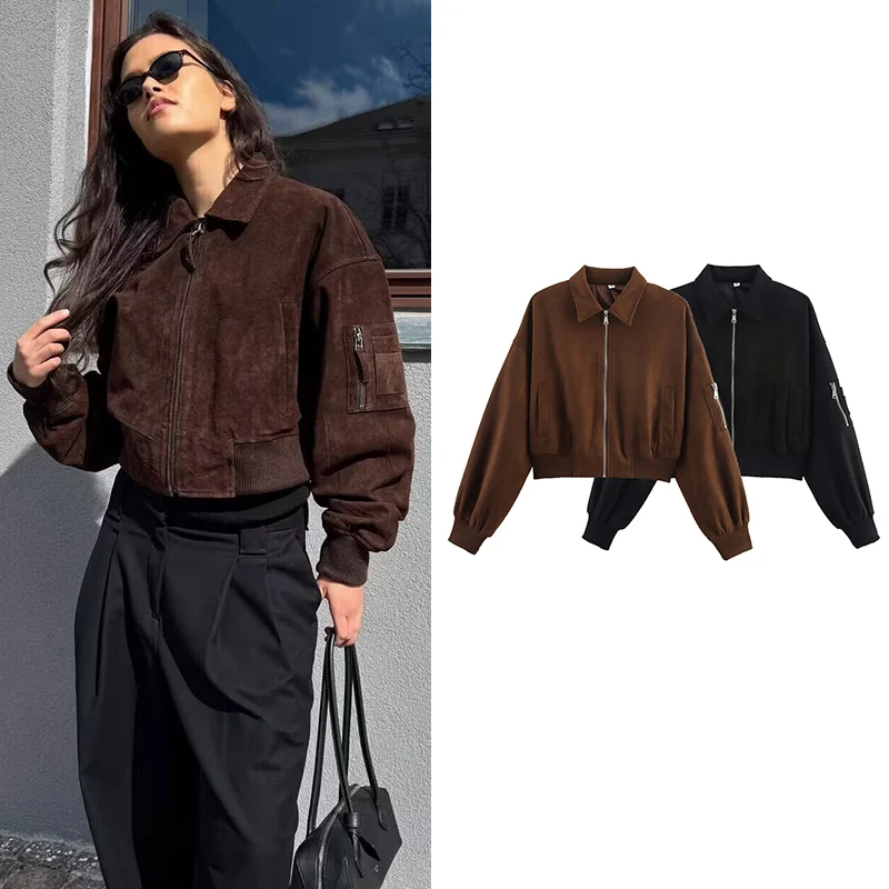 

Autumn Women's Jackets 2025 New Fashion Short Elegant Women's Street Warm Jackets Coats Women's Chic Youth Travel Autumn Coats