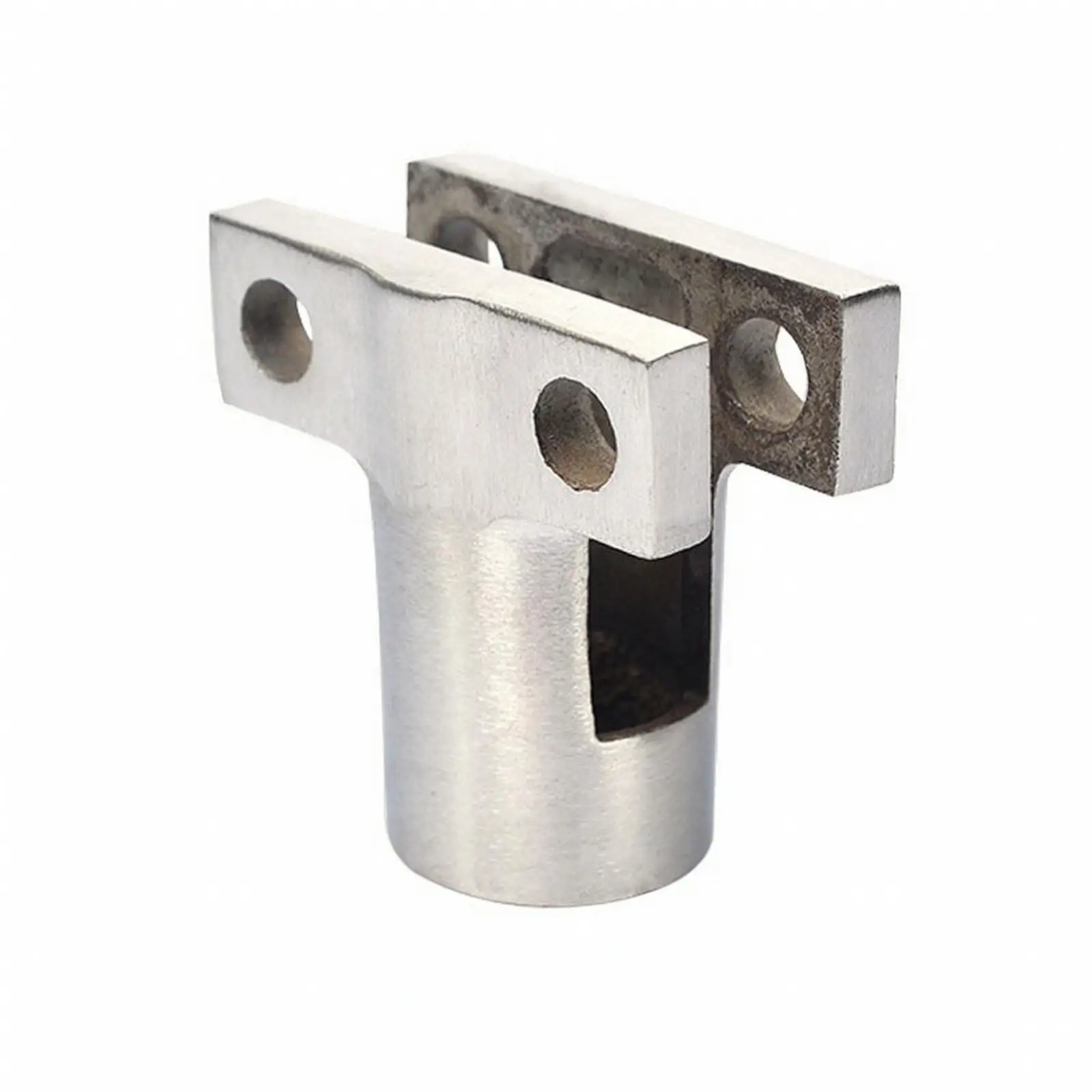 Heavy Duty Glass Clamp Mounting Bracket 304 Stainless Steel Cylindrical Panel Holder with Drilled Holes
