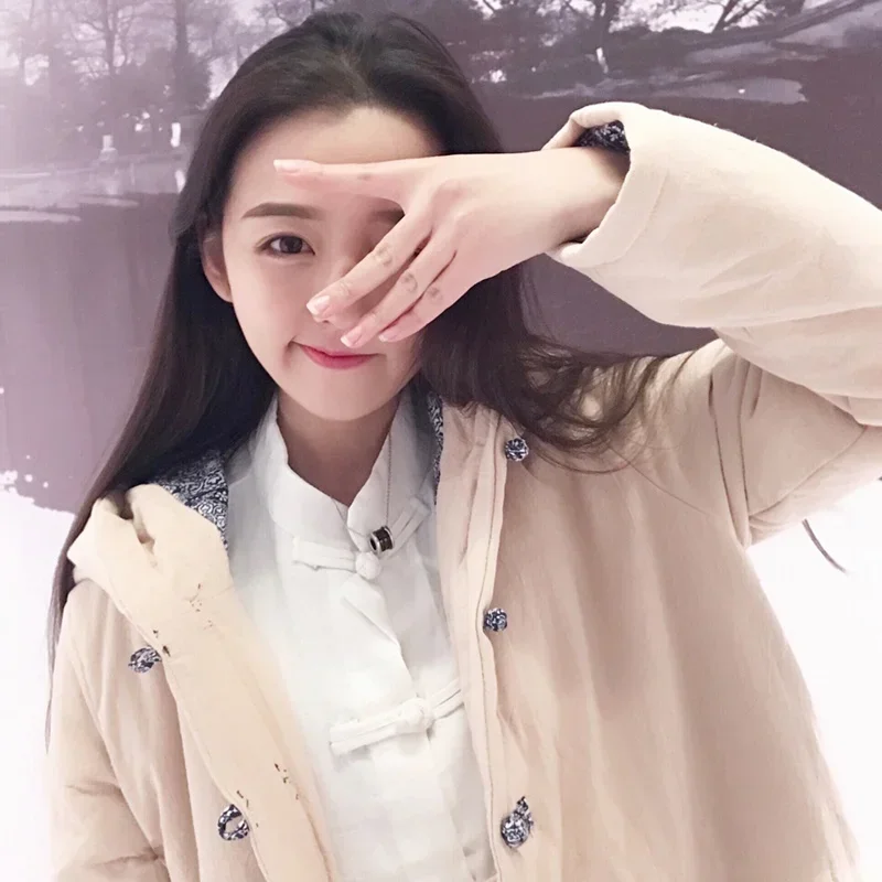 Ancient Costume Traditional Chinese Clothing Cotton And Linen With Hood Meditation Robe 116 MN3