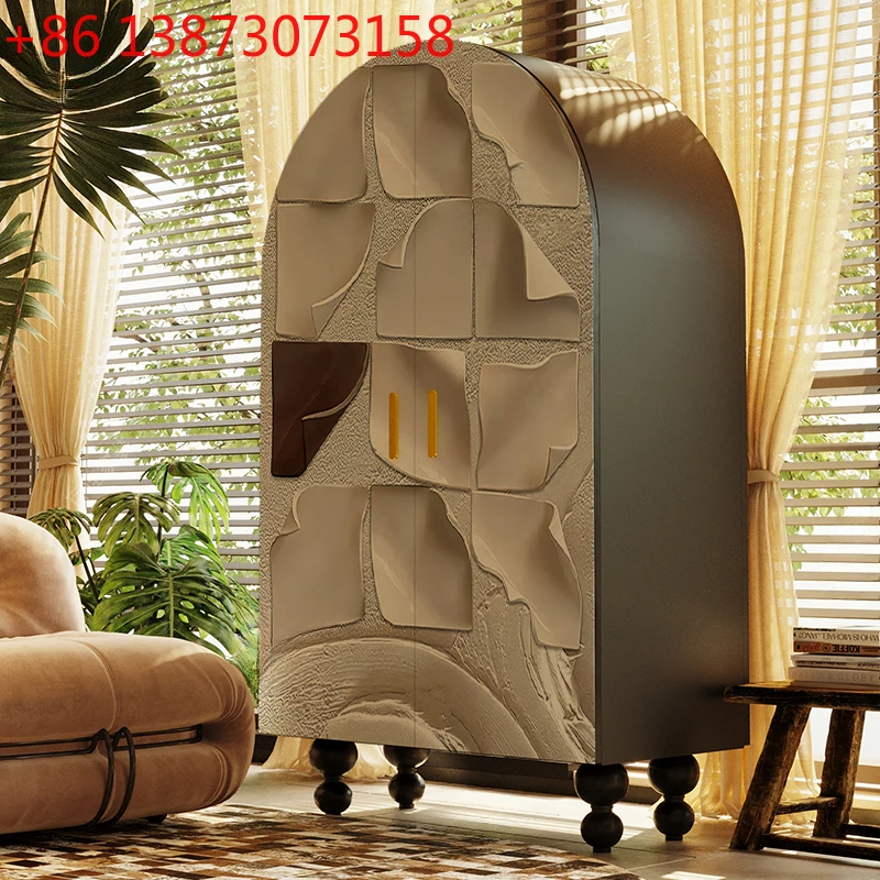 

Solid wood wardrobe bedroom household locker