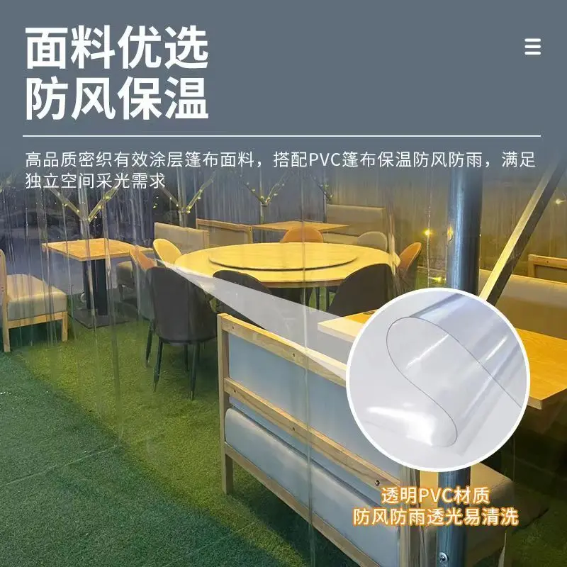 Push-pull Canopy Retractable Tent BBQ Supper Mobile Activity Greenhouse Stall Large Warehouse