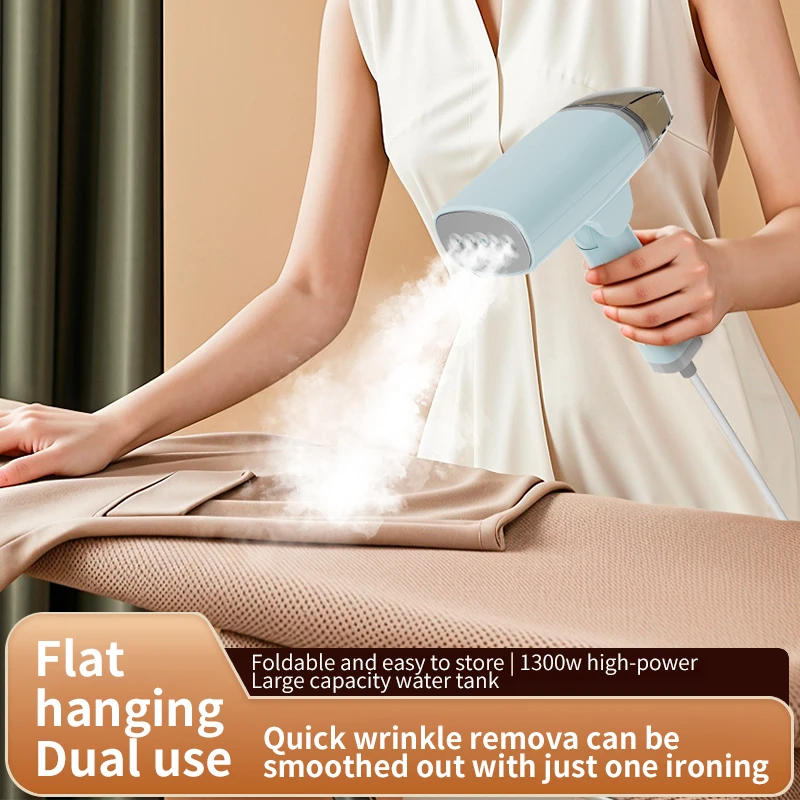 Handheld Garment Steamer Portable Foldable Travel Steamer 1300W High Power Anti Scald Fast Wrinkle Remover Clothes Iron