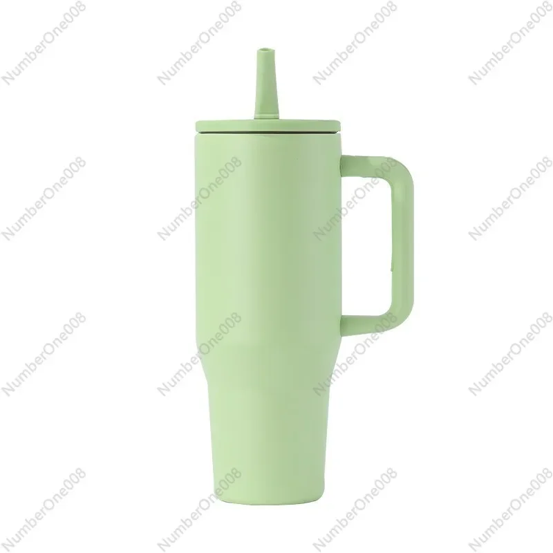 40oz Car Cup Large Capacity Folding Straw Cup Accompanying Car Ice King Cup