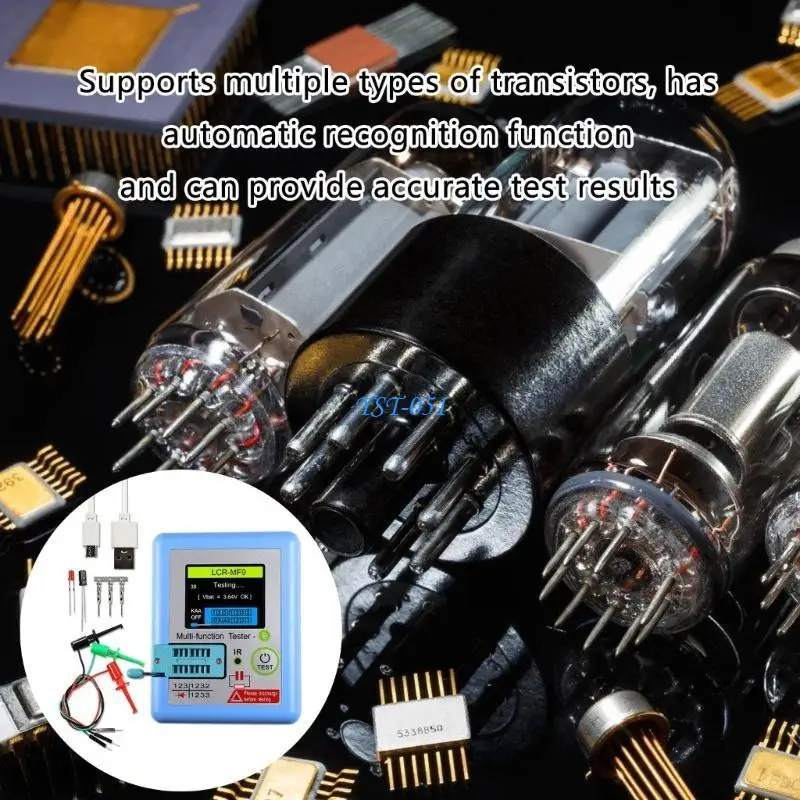 

E15A Professional Transistor Tester High Precisions Measurement Tool Transistor Testing Device for Electronic Engineers